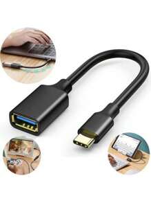 Cabo Adaptador Otg Tipo C Pendrive Para Celular Tablet Mp3