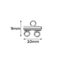 5 Stücke goldene Edelstahl mehrschichtige Ketten Verschlüsse, Ohrringverschlüsse, Kettenglieder für DIY Armbänder und Schmuckherstellung, nicht verblassend