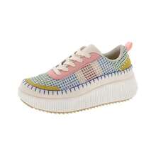 Women's Lace Up Platform Sneakers Comfortable Fashion Sneaker Low Top Walking Shoes Sonia - 黑色 - 查看 9