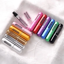 1 pieza / 5 piezas Botella recargable portátil para perfume de viaje, Atomizador de tamaño de viaje de 5ml, Recipiente de bolsillo para perfume para llevar, Botellas de spray para viajar, Botella de perfume