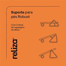 Rubberized Footrest With 3 Height Adjustments 45x30cm Ergonomic Non-Slip NR17 Certified Reliza Robust - 查看 6