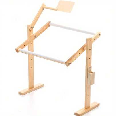 Cross Stitch Frame 30 X 40 X 50cm Adjustable Embroidary Easel Wood Cross Solid Wood Cross Stitch Rack Tool For Silk Painting Needlework