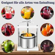 Froadp Fruit Press Stainless Steel Wine Press Manual Fruit Mill For Kitchen And Home Pressing For Grapes Fruits Vegetables - White - View 6