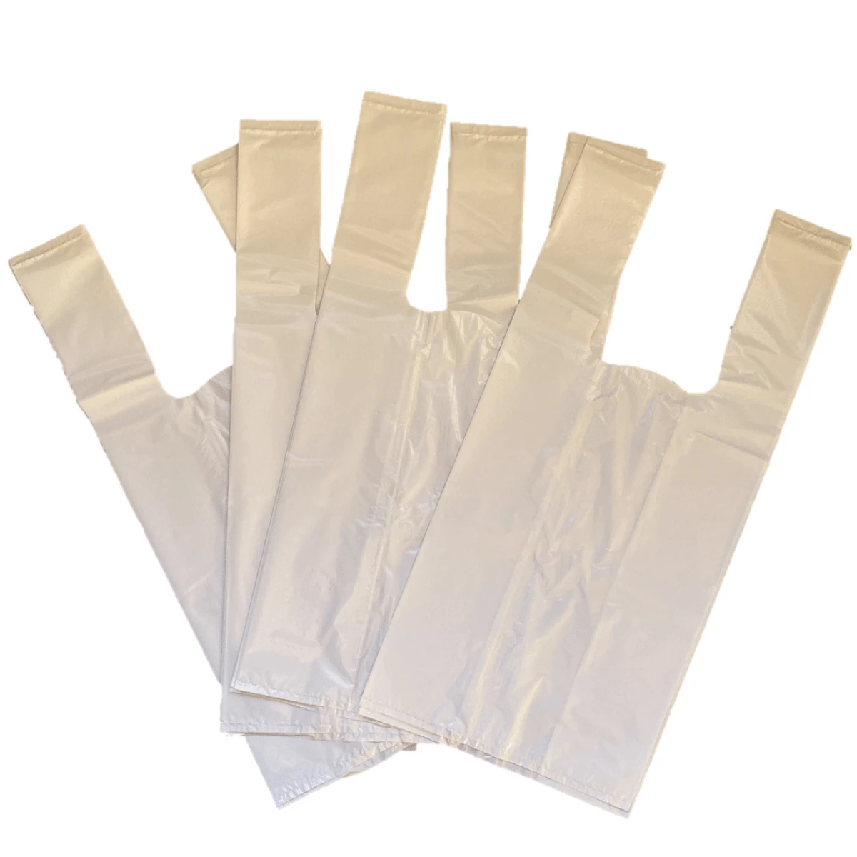 White Reinforced Plastic Bag 50x60cm - 100 Units - trắng - Xem 1
