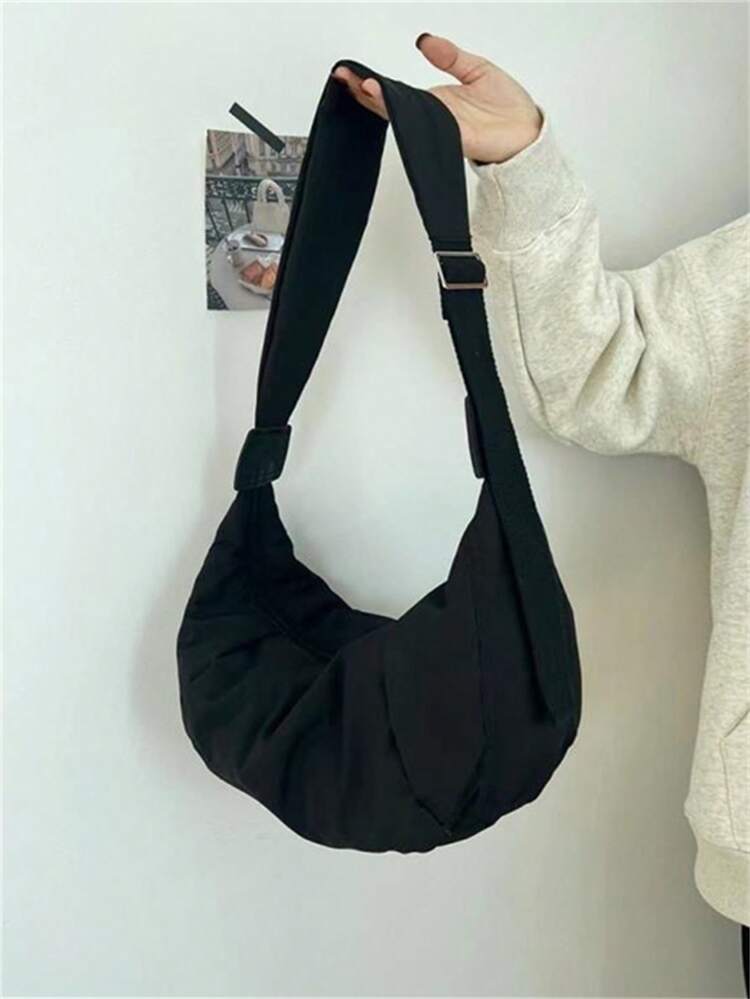 ROMWE Goth Borsa da donna in stile gotico con stampa a pipistrello in