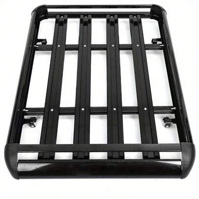 Roof Rack Basket Tray - Aluminum Luggage Cargo Carrier With Cross Bars & Wind Fairing Rooftop Luggage Holder 127cm Ideal For Cars SUVs And Trucks Black Room Decor Home Decor Fall Decor Bedroom Decor