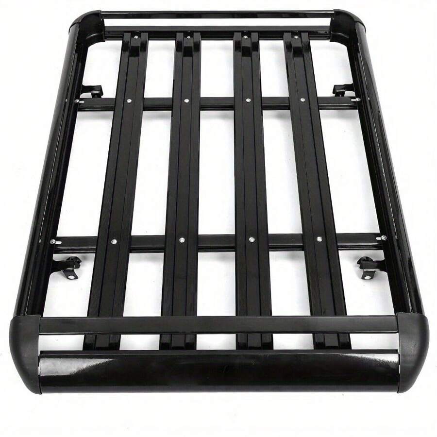 Roof Rack Basket Tray - Aluminum Luggage Cargo Carrier With Cross Bars ...
