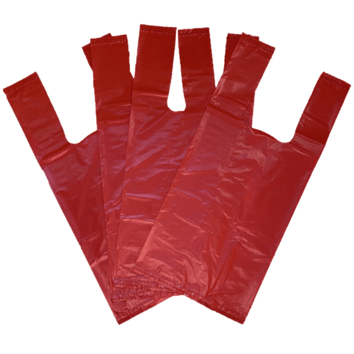 Red Reinforced Plastic Bag 40x50cm - 100 Units - Đỏ - Xem 1