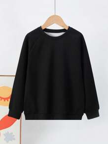 3 件套年轻女孩纯色长袖运动衫年轻女孩女孩春秋季上衣 - 彩色 - 查看 4