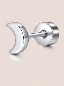 1 件 16G 20G 银软骨耳环套装，不锈钢蝴蝶蛋白石花朵羽毛心形星星月亮 CZ 耳钉平背软骨海螺耳轮穿孔珠宝女士，平背耳环，防过敏 CZ 耳钉，软骨耳环耳屏耳轮穿孔珠宝情人节、妈妈、母亲、母亲节、礼物 - 銀色 - 查看 5