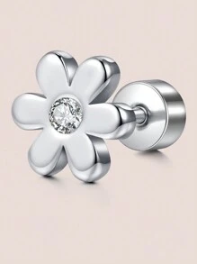 1 件 16G 20G 银软骨耳环套装，不锈钢蝴蝶蛋白石花朵羽毛心形星星月亮 CZ 耳钉平背软骨海螺耳轮穿孔珠宝女士，平背耳环，防过敏 CZ 耳钉，软骨耳环耳屏耳轮穿孔珠宝情人节、妈妈、母亲、母亲节、礼物 - 銀色 - 查看 26