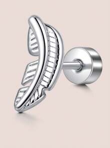 1 件 16G 20G 银软骨耳环套装，不锈钢蝴蝶蛋白石花朵羽毛心形星星月亮 CZ 耳钉平背软骨海螺耳轮穿孔珠宝女士，平背耳环，防过敏 CZ 耳钉，软骨耳环耳屏耳轮穿孔珠宝情人节、妈妈、母亲、母亲节、礼物 - 銀色 - 查看 28