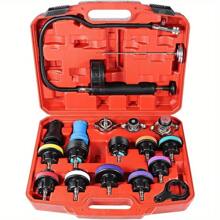 18pcs Coolant Pressure Tester Kit Radiator Pressure Tester Tool Kit For Cooling System Radiator Cap Pressure Testing Tool Water Tank Leak Detector - Variant1 - View 1