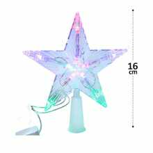 Star Tip For Led Christmas Tree 15cm Striped - Un - 彩色 - 查看 2