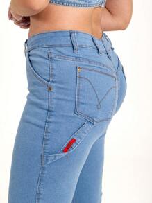 Women's Carpenter Jeans - Lavado ligero - Ver 4
