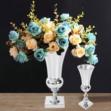 50cm Flower Vase Silver Iron Large Stunning Luxury Urn Wedding Table Decor Gift