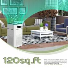Air Purifiers For Bedroom, Portable Small HEPA Air Purifier For Pet Pollen Dander Hair Smell 20dB Air Cleaner For 20㎡ Office, Living Room, Kitchen - White - View 6