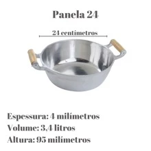 2-Piece Cast Aluminum Cookware Set, Thick, No. 22 And No. 24 - 銀色 - 查看 5