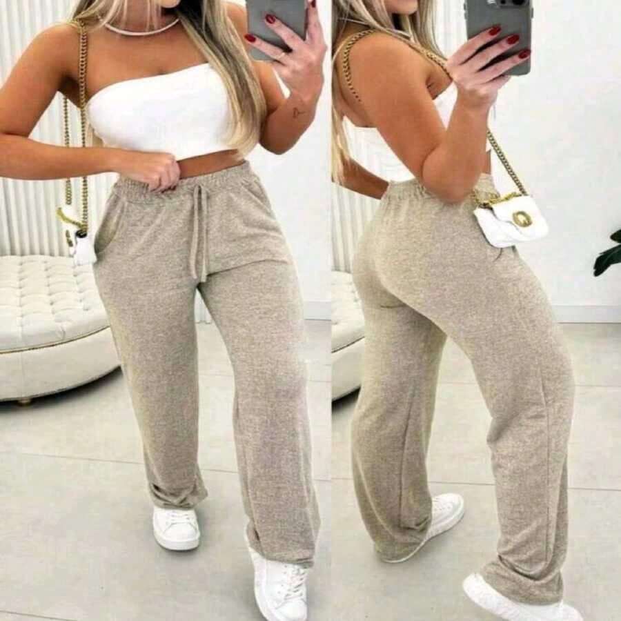 Winde Leggings Pants With Fleece - Beis - Ver 1