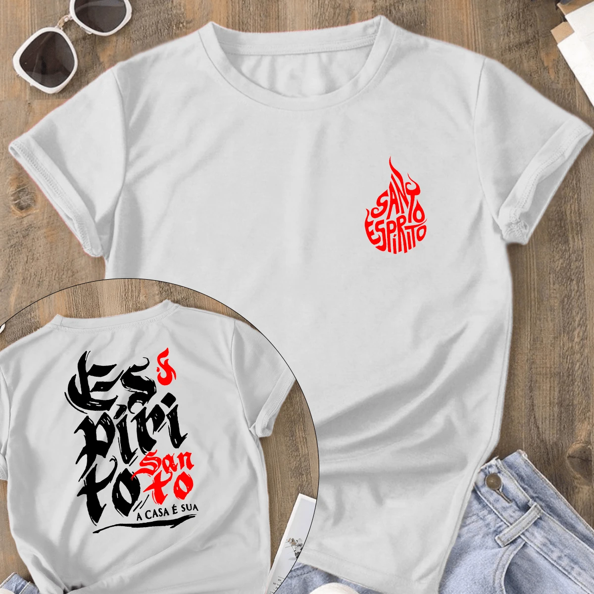 Women's T-Shirt Espirito Santo - trắng - Xem 1