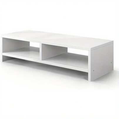 Wood Monitor Stand Riser,Monitor Stand 2 Tiers Computer Monitor Riser,Computer Stand,Laptop Stand With Storage Shelf For Home And Office,Black(W500x D200 X H132mm)