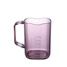 1pc 带牙刷槽的漱口杯，简约半透明牙刷杯，带手柄的漱口杯，简约浴室玻璃杯，浴室配件 - 彩色 - 查看 9