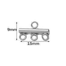 5 Stücke goldene Edelstahl mehrschichtige Ketten Verschlüsse, Ohrringverschlüsse, Kettenglieder für DIY Armbänder und Schmuckherstellung, nicht verblassend