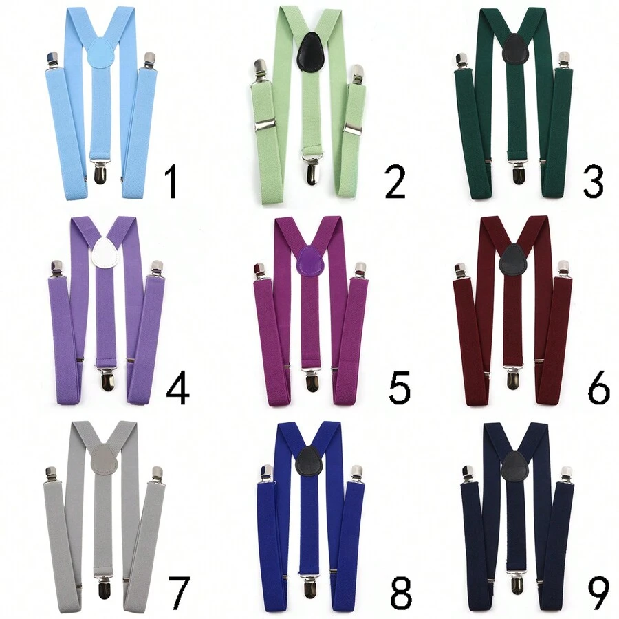 1 pieza Tirantes elásticos ajustables de unicolor multiestación unisex, adecuados para fiestas, bodas y otras ocasiones formales, accesorios de otoño-invierno para disfraces de Halloween, adecuados para adolescentes, jóvenes, hombres, uso casual, al aire libre, deportivo, vacaciones, regalos de graduación, cumpleaños, uso diario para salir, bodas y fiestas, y como regalo de disfraz de Halloween