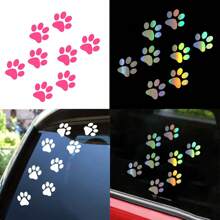 Pegatina con huella de pata, calcomanías para carrocería de auto, pegatinas de rayado personalizadas, pegatinas de huellas para auto - Unitalla - Ver 1