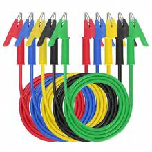 25PCS Electrical Alligator Clips Test Lead Jumper Wire Crocodile Cable Wire 1M UK - Multicolor - View 4