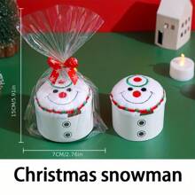 Christmas Tree Snowman Doll Cake Towel Christmas Eve New Year's Eve Gift - Multicolor - View 5