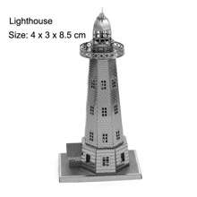 Rompecabezas de metal 3D DIY, kits de ensamblaje de modelos - Puente Golden Gate, Faro, Torre Inclinada de Pisa, Torre Eiffel, Árbol de Navidad, Regalos de Navidad, Rompecabezas 3D, Kit de modelo, Ben