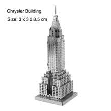 Rompecabezas de metal 3D DIY, kits de ensamblaje de modelos - Puente Golden Gate, Faro, Torre Inclinada de Pisa, Torre Eiffel, Árbol de Navidad, Regalos de Navidad, Rompecabezas 3D, Kit de modelo, Ben