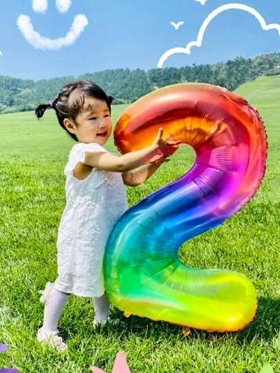 بالونات أرقام جيلي مقاس 40 بوصة، بالونات أرقام ملونة