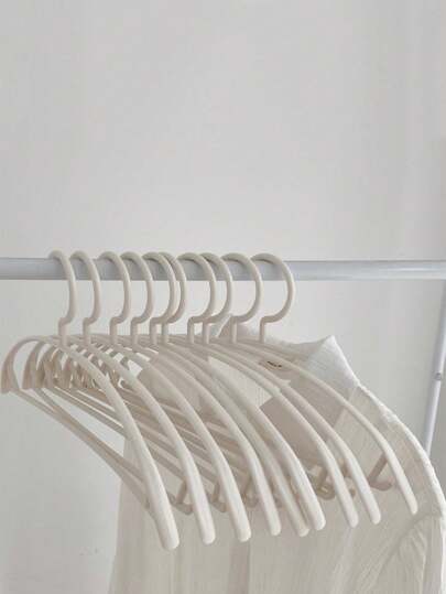 10 Sets, Hangers Household Hanging Clothes, Living Room, Balcony, Wardrobe, Dormitory, Plastic Clothes Support, Non-Slip Design Halloween Decor, Room Decor, Christmas Decorations, Halloween, Halloween Decorations, Christmas, Halloween Decor, Christmas Decor, Fall Decor, Christmas Decor, Storage, Organizer