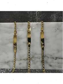 Set de 3 pulseras unisex para niños con diseño, - Marrón - Ver 3