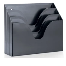 ORGANIZADOR DE PAPEIS TRIPLO OFFICE - Preto - Visão 2