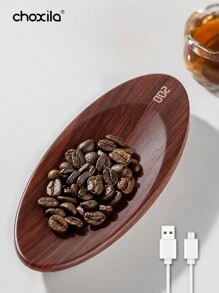 choxila 1个可充电迷你咖啡秤，也可作茶叶秤、珠宝秤使用，200克/0.1克高精度手冲咖啡秤，带去皮功能，便携式电子厨房秤，返校必备 - Coffee Scale - 查看 2