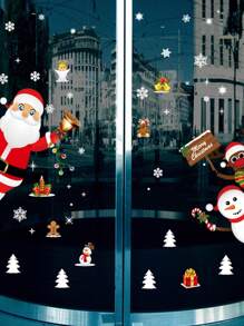 Stickers Static Window Glass Stickers Door Stickers Double-Sided Window Stickers 2PCS, Stickers, Wall Decal, Vinyl Decal For Home Decorations, Spring Decoration Items Refresh Your Home, Rama Decoration Stickers Christmas  Christmas Decor  Christmas Decorations Christmas Decoration Room Decor - Multicolor - View 8