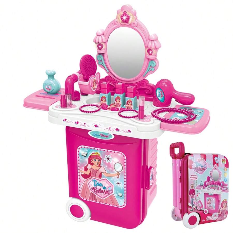 Beauty Day Makeup Case Children's Toy Light And Sound DM Toys DMT6798 - 粉色 - 查看 1