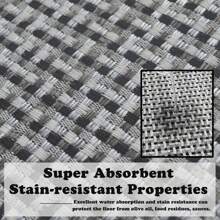 Door Mats Kitchen Mats For Floor Anti-Slip Jute Rug Indoor Entrance Mat Washable Area Rugs Absorbent Floor Mats Outdoor Rug Laundry - Dark Grey - View 4