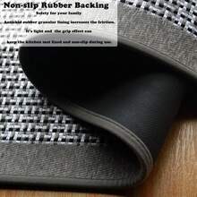 Door Mats Kitchen Mats For Floor Anti-Slip Jute Rug Indoor Entrance Mat Washable Area Rugs Absorbent Floor Mats Outdoor Rug Laundry - Dark Grey - View 6