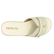 Beira Rio Women's Flat Sandals Comfortable Original Casual Everyday - 白色 - 查看 5