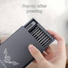 68in-1 Cordless Electric Screwdriver Set, Precision Screwdriver Set, Magnetic Screwdriver Drill Bit Fast Charging With LED Light, Suitable For Repairing Cameras, Computers, Watches, Etc Tools - Blue - View 8