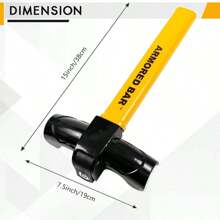 Car Steering Wheel Lock Universal Fit Maximum Security Steering Wheel Lock For Cars, Anti-Theft T-Bar Steering Wheel Lock - Yellow - View 6