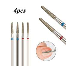 GGJOYO 4件套水钻指甲锉，美甲护理工具，用于去除凝胶指甲油和老茧