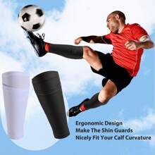 2pcs/Set - Shin Guards, Football Shin Guards, Soccer Shin Sleeves With Pockets To Hold Shin Guards, Suitable For Beginners, Athletes, Men And Women