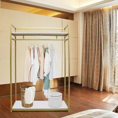 Freestanding Metal Clothes Rack Garment Rack Clothing Display Store 180cm Gold Room Decor Home Decor Fall Decor Bedroom Decor,Spring,Minimalist,Summer TopsClothing Racks Back To School Travel Essentials Room Decor,Home Decor,Bedroom Decor Storage Organization And Storage Puppy Keep Dress Shorts Phone Case Bikini Summer Dresses For Women Skirt Summer Dress Dresses Nails Jeans Tops White Dress Dresses For Women