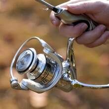 BILLINGS Spinning Reel,Spinning Fishing Reel For Freshwater Saltwater,35LB Max Drag,5.2:1 Gear Ratio,1000-7000 Series Fishing Reel With CNC Metal Spool&Metal Rocker - 銀色 - 查看 6