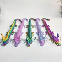 23.6 英寸 / 60 厘米大型 3D 打印龙模型、飞龙装饰、桌面装饰、圣诞节情人节复活节礼物 3D 人物、铰接龙、3D 打印大龙、3D 打印水晶龙、3D 打印龙与蛋、水晶人物、蛋龙、3D 打印物品、3D 打印、龙、3D 打印、3D 打印龙